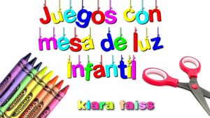 Juegos con mesa de luz infantil: Manualidades para niños - YouTube
