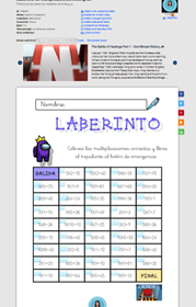 TABLAS LIVEWORKSHEETS